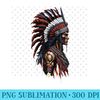 USA Native American Feather Headdress Native Indian - Digital PNG Artwork - Stunning Sublimation Graphics
