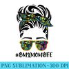 Messy Hair Bandana Sunglasses BMX Mom Life Mothers Day - PNG Download Clipart - Versatile And Customizable Designs