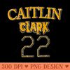 Caitlin clark 22 text vintage design on top - Sublimation backgrounds PNG - Stunning Sublimation Graphics