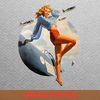 Pinup Classic Cars PNG, Pinup PNG, Pinup Girls Digital Png Files.jpg