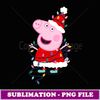 Peppa Pig Christmas Lights - Exclusive Sublimation Digital File