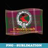 Crawford Clan Tartan Crest Motto - Sublimation Digital Download