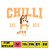 chilli Est 2018 Svg, Designs Blue Dog Svg, Blue Dog Birthday Svg Sublimation, Blue Dog Family Svg, Clipart Sublimation.jpg