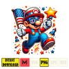 Mario 4Th Of July Png,Funny Cartoon Fourth Of July Png, Cartoon Independence Day Png, 4th Of July Png, 4th of July sublimation, America Png.jpg