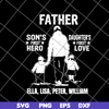 FTD28052112-Father sons first hero daughters first love svg, png, dxf, eps digital file FTD28052112.jpg