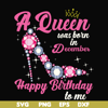 BD0012-A queen was born in December svg, birthday svg, queens birthday svg, queen svg, png, dxf, eps digital file BD0012.jpg