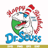 DR00016-Happy birthday Dr.Seuss svg, png, dxf, eps file DR00016.jpg