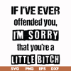 FN000663-If I've ever offended you Im sorry that you're a little bitch svg, png, dxf, eps file FN000663.jpg