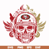 NFL0710202025L-San francisco 49ers skull svg, 49ers skull svg, Nfl svg, png, dxf, eps digital file NFL0710202025L.jpg