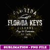 Retro Vintage Florida Keys - Signature Sublimation PNG File