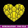 Funny Love Softball Heart Shape Happy Valentine's Day - Exclusive Sublimation Digital File