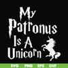 FN000570-My patronus is a Unicorn svg, png, dxf, eps file FN000570.jpg