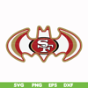 NFL071020207L-Bat San francisco 49ers svg, 49ers svg, Nfl svg, png, dxf, eps digital file NFL071020207L.jpg