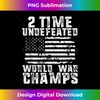 Undefeated World War Champs Patriotic 4th of July American Tank Top - Exclusive PNG Sublimation Download