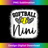 Personalized Softball Heart Cute Nini Softball  1 - Sublimation-Ready PNG File