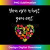 you are what you eat, healthy food, heart of vegetables 3 - PNG Transparent Sublimation File
