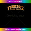 Retro Tennessee TN Orange For Life. Vintage Tennessee Fan Long Sleeve - PNG Transparent Digital Download File for Sublimation