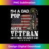 I'm A Dad Pop And A Veteran Nothing Scares Me - Creative Sublimation PNG Download