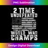 Undefeated World War Champs Patriotic 4th of July American Tank Top - Unique Sublimation PNG Download