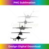 Womens Air Force Fighter Jets F-4 F-111 F-15 F-16 F-22 F-35 V-Neck 1 - Decorative Sublimation PNG File