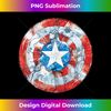 Marvel Captain America Shield Tank Top 1 - Vintage Sublimation PNG Download