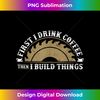 Funny Woodworking and Coffee Graphic and Men Carpenter - Modern Sublimation PNG File