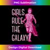 Star Wars Episode 7 Rey Girls Rule The Galaxy Tank Top 2 - Retro PNG Sublimation Digital Download