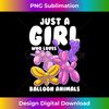 Girl Balloon Animals Party Balloonist Balloon Artist Cute - Special Edition Sublimation PNG File