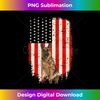 Merica German Shepherd 4th of July T-Shirt Dog American Tank Top - Modern Sublimation PNG File