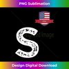 USA Human-Flag Letter S American USA 1 - Elegant Sublimation PNG Download