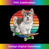 Biewer Terrier Riding A Skateboard Funny Dog Skateboarder - Stylish Sublimation Digital Download