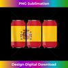 Cool Patriotic Beer Cans Espana Spain w Spanish Flag - Trendy Sublimation Digital Download