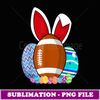Cute Football Easter Egg Bunny For Kids Boys Toddler - High-Quality PNG Sublimation Download