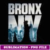 Bronx NYC New York City Skyline Illustration Graphic Design -