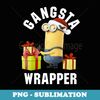 Despicable Me Minions Gangsta Wrapper Portrait - PNG Sublimation Digital Download