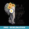 I'm A Happy Go Lucky Ray Of Fucking Sunshine Hippie Elephant - PNG Transparent Sublimation File