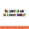 Gay As A Picnic Basket - Digital PNG Files - Flexibility