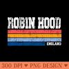 Robin Hood  Retro Style - Download PNG Graphics - High Quality 300 DPI