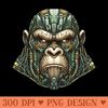 Mecha Apes S01 D36 - PNG Designs - Popularity