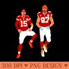 Patrick mahomes 15 x Travis KELCE - Free PNG Downloads - High Quality 300 DPI