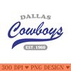 Dallas Cowboys Classic Style - PNG Download Bundle - Flexibility