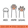Rock Paper Scissors K9 - PNG Printables - Popularity