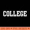 College Retro - PNG File Download - Flexibility