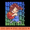 Girl Basketball Player Hoops Chibi - PNG Clipart - Customer Support
