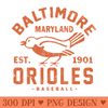 Baltimore Orioles Retro 1 by Buck Tee - PNG Design Downloads - Latest Updates