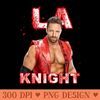 LA Knight WWE - Digital PNG Files - High Quality 300 DPI