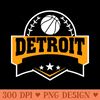Personalized Basketball Detroit Proud Name Vintage Beautiful - Digital PNG Graphics - Flexibility