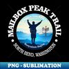 Mailbox Peak Trail (C) - Unique Sublimation PNG Download