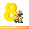 Minions 8th Birthday PNG Eight.jpg