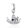 Venice Gondola Boat Pendant Charm 100 sterling silver Fit European Women Charm Bracelet Authentic Sterling Silver Luxury Jewelry.JPG